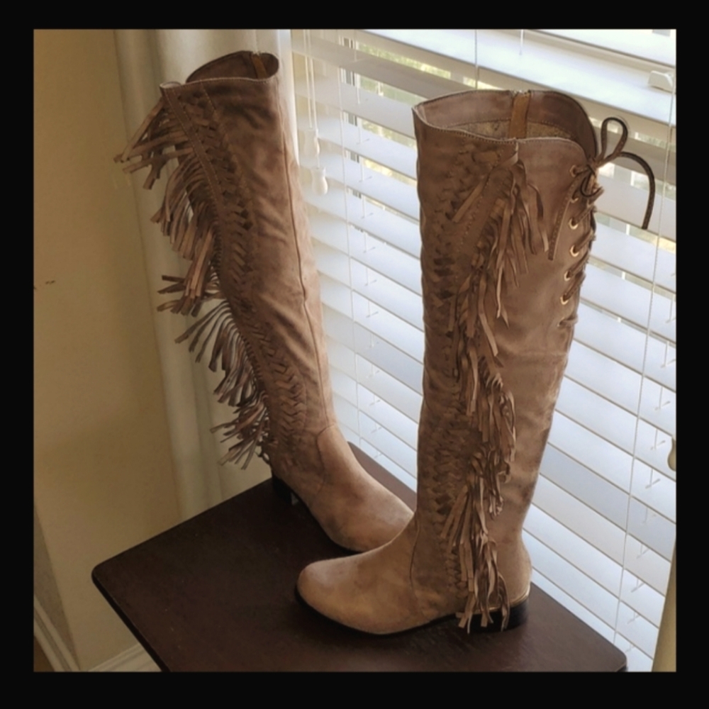 Lady Couture Fringed Boots